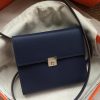 Hermes Sapphire Clic 16 Wallet With Strap - Image 8