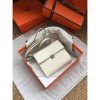 Hermes White Clic 16 Wallet With Strap - Image 2