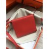 Hermes Red Clic 16 Wallet With Strap - Image 6