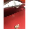 Hermes Red Clic 16 Wallet With Strap - Image 7