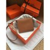 Hermes Brown Clic 16 Wallet With Strap - Image 2