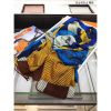 Hermes Yellow Jeu des Omnibus Remix Shawl 140 - Image 6