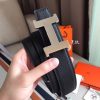 Hermes Constance Belt Buckle & Black Clemence 38 MM Strap - Image 2