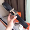 Hermes Constance Belt Buckle & Black Clemence 38 MM Strap - Image 7
