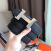Hermes Constance Belt Buckle & Black Clemence 38 MM Strap - Image 8