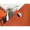 Hermes Bicolor Dogon Duo Wallet In Jean/Orange Leather - Image 8