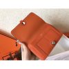 Hermes Bicolor Dogon Duo Wallet In Black/Orange Leather - Image 4