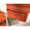 Hermes Bicolor Dogon Duo Wallet In Black/Orange Leather - Image 7