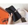 Hermes Bicolor Dogon Duo Wallet In Black/Taupe Leather - Image 6