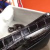 Hermes Constance 24cm Black Porosus Crocodile - Image 8