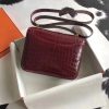 Hermes Constance 24cm Bourgogne Porosus Crocodile - Image 4