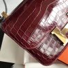 Hermes Constance 24cm Bourgogne Porosus Crocodile - Image 6