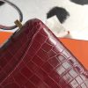 Hermes Constance 24cm Bourgogne Porosus Crocodile - Image 7