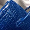 Hermes Blue Electric Birkin 30cm Crocodile Niloticus Shiny Bag - Image 2