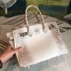Hermes Birkin 30cm Niloticus Crocodile Himalaya - Image 5