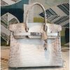 Hermes Birkin 30cm Niloticus Crocodile Himalaya - Image 8