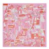 Hermes Pink Modernisme Tropical Scarf 140cm - Image 4