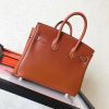 Hermes Gold Swift Birkin 30cm Handmade Bag - Image 5