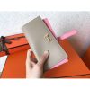 Hermes Bi-Color Epsom Bearn Wallet Grey/Pink - Image 5