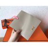 Hermes Bi-Color Epsom Bearn Wallet Grey/Pink - Image 6