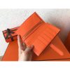 Hermes Bi-Color Epsom Bearn Wallet Malachite/Orange - Image 3