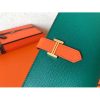 Hermes Bi-Color Epsom Bearn Wallet Malachite/Orange - Image 4