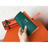 Hermes Bi-Color Epsom Bearn Wallet Malachite/Orange - Image 5