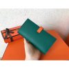 Hermes Bi-Color Epsom Bearn Wallet Malachite/Orange - Image 6