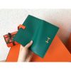 Hermes Bi-Color Epsom Bearn Wallet Malachite/Orange - Image 7