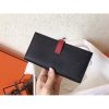 Hermes Bi-Color Epsom Bearn Wallet Black/Ruby - Image 3