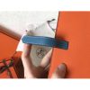 Hermes Bi-Color Epsom Bearn Wallet Orange/Blue Jean - Image 7