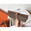 Hermes Bi-Color Epsom Bearn Wallet Taupe/Brown - Image 2
