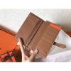 Hermes Bi-Color Epsom Bearn Wallet Taupe/Brown - Image 3