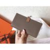 Hermes Bi-Color Epsom Bearn Wallet Taupe/Brown - Image 4