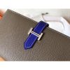 Hermes Bi-Color Epsom Bearn Wallet Taupe/Electric Blue - Image 2