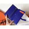 Hermes Bi-Color Epsom Bearn Wallet Taupe/Electric Blue - Image 4