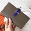 Hermes Bi-Color Epsom Bearn Wallet Taupe/Electric Blue - Image 5