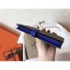 Hermes Bi-Color Epsom Bearn Wallet Taupe/Electric Blue - Image 6