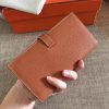 Hermes Brown Clemence Bearn Gusset Wallet - Image 3