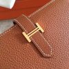 Hermes Brown Clemence Bearn Gusset Wallet - Image 7