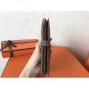 Hermes Taupe Clemence Bearn Gusset Wallet - Image 2