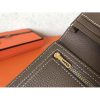 Hermes Taupe Clemence Bearn Gusset Wallet - Image 5