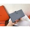 Hermes Blue Lin Epsom Bearn Gusset Wallet - Image 2