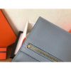 Hermes Blue Lin Epsom Bearn Gusset Wallet - Image 5