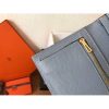 Hermes Blue Lin Epsom Bearn Gusset Wallet - Image 8