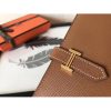 Hermes Brown Epsom Bearn Gusset Wallet - Image 15