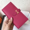 Hermes Peach Epsom Bearn Gusset Wallet - Image 6
