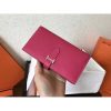 Hermes Peach Epsom Bearn Gusset Wallet - Image 7