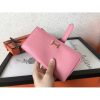Hermes Pink Epsom Bearn Gusset Wallet - Image 6