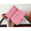 Hermes Pink Epsom Bearn Gusset Wallet - Image 8